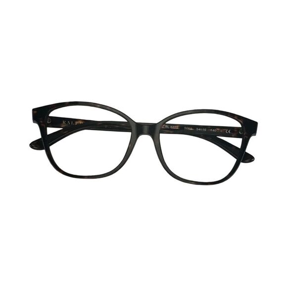 RALPH LAUREN CAT EYE EYEGLASSES. RL6222  54  SHINY DARK HAVANA - Picture 5 of 6